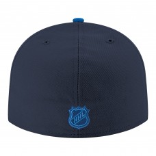 Бейсболка Winnipeg Jets New Era Navy Core Logo Two-Tone 59FIFTY