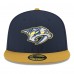 Бейсболка Nashville Predators New Era Navy Core Logo Two-Tone 59FIFTY