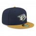 Бейсболка Nashville Predators New Era Navy Core Logo Two-Tone 59FIFTY
