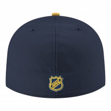 Бейсболка Nashville Predators New Era Navy Core Logo Two-Tone 59FIFTY