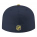 Бейсболка Nashville Predators New Era Navy Core Logo Two-Tone 59FIFTY