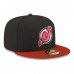Бейсболка New Jersey Devils New Era Black Core Logo Two-Tone 59FIFTY