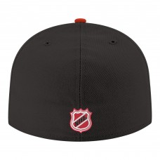 Бейсболка New Jersey Devils New Era Black Core Logo Two-Tone 59FIFTY