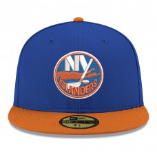Бейсболка New York Islanders New Era Blue Core Logo Two-Tone 59FIFTY