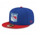Бейсболка New York Rangers New Era Blue Core Logo Two-Tone 59FIFTY