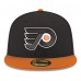 Бейсболка Philadelphia Flyers New Era Black Core Logo Two-Tone 59FIFTY