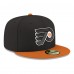 Бейсболка Philadelphia Flyers New Era Black Core Logo Two-Tone 59FIFTY