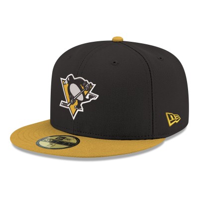 Бейсболка Pittsburgh Penguins New Era Black Core Logo Two-Tone 59FIFTY