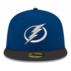 Бейсболка Tampa Bay Lightning New Era Blue Core Logo Two-Tone 59FIFTY
