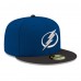 Бейсболка Tampa Bay Lightning New Era Blue Core Logo Two-Tone 59FIFTY