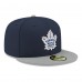 Бейсболка Toronto Maple Leafs New Era Navy Core Logo Two-Tone 59FIFTY