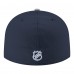 Бейсболка Toronto Maple Leafs New Era Navy Core Logo Two-Tone 59FIFTY