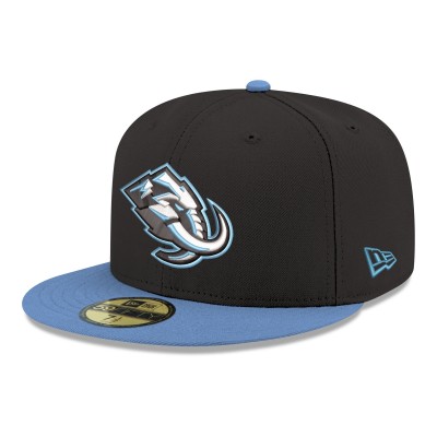 Бейсболка Utah Mammoth New Era Black Core Logo Two-Tone 59FIFTY
