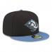 Бейсболка Utah Mammoth New Era Black Core Logo Two-Tone 59FIFTY