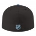 Бейсболка Utah Mammoth New Era Black Core Logo Two-Tone 59FIFTY