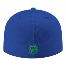 Бейсболка Vancouver Canucks New Era Blue Core Logo Two-Tone 59FIFTY