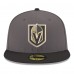 Бейсболка Vegas Golden Knights New Era Gray Core Logo Two-Tone 59FIFTY