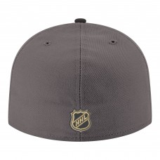 Бейсболка Vegas Golden Knights New Era Gray Core Logo Two-Tone 59FIFTY
