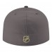 Бейсболка Vegas Golden Knights New Era Gray Core Logo Two-Tone 59FIFTY