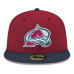 Бейсболка Colorado Avalanche New Era Burgundy Core Logo Two-Tone 59FIFTY