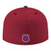 Бейсболка Colorado Avalanche New Era Burgundy Core Logo Two-Tone 59FIFTY