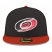 Бейсболка Carolina Hurricanes New Era Black Core Logo Two-Tone 59FIFTY