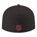 Бейсболка Carolina Hurricanes New Era Black Core Logo Two-Tone 59FIFTY
