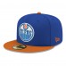 Бейсболка Edmonton Oilers New Era Royal Core Logo Two-Tone 59FIFTY