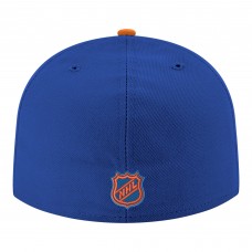 Бейсболка Edmonton Oilers New Era Royal Core Logo Two-Tone 59FIFTY