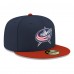 Бейсболка Columbus Blue Jackets New Era Navy Core Logo Two-Tone 59FIFTY