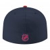 Бейсболка Columbus Blue Jackets New Era Navy Core Logo Two-Tone 59FIFTY