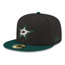 Бейсболка Dallas Stars New Era Black Core Logo Two-Tone 59FIFTY