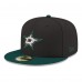 Бейсболка Dallas Stars New Era Black Core Logo Two-Tone 59FIFTY