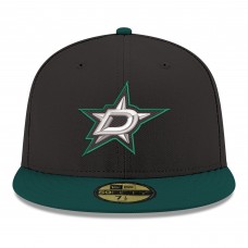 Бейсболка Dallas Stars New Era Black Core Logo Two-Tone 59FIFTY