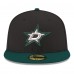 Бейсболка Dallas Stars New Era Black Core Logo Two-Tone 59FIFTY