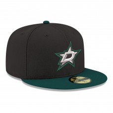 Бейсболка Dallas Stars New Era Black Core Logo Two-Tone 59FIFTY