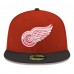Бейсболка Detroit Red Wings New Era Red Core Logo Two-Tone 59FIFTY