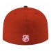 Бейсболка Detroit Red Wings New Era Red Core Logo Two-Tone 59FIFTY
