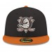 Бейсболка Anaheim Ducks New Era Black Core Logo Two-Tone 59FIFTY