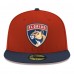 Бейсболка Florida Panthers New Era Red Core Logo Two-Tone 59FIFTY
