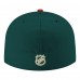 Бейсболка Minnesota Wild New Era Green Core Logo Two-Tone 59FIFTY