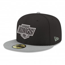 Бейсболка Los Angeles Kings New Era Black Core Logo Two-Tone 59FIFTY