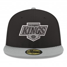Бейсболка Los Angeles Kings New Era Black Core Logo Two-Tone 59FIFTY