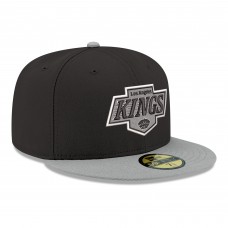 Бейсболка Los Angeles Kings New Era Black Core Logo Two-Tone 59FIFTY