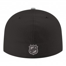 Бейсболка Los Angeles Kings New Era Black Core Logo Two-Tone 59FIFTY