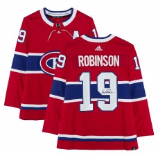 Larry Robinson Montreal Canadiens Autographed Fanatics Authentic Red adidas Jersey
