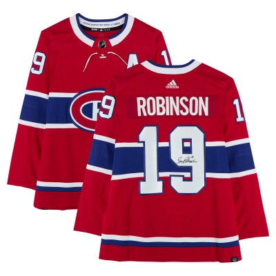 Larry Robinson Montreal Canadiens Autographed Fanatics Authentic Red adidas Jersey