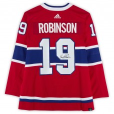 Larry Robinson Montreal Canadiens Autographed Fanatics Authentic Red adidas Jersey