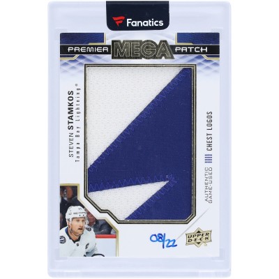 Steven Stamkos Tampa Bay Lightning 2019-20 Upper Deck Premier Mega Patch Chest Logo Dual-Color Relic #PMP-SS #8/22 Card