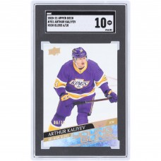 Arthur Kaliyev Los Angeles Kings 2020-21 Upper Deck Extended Series Young Guns UD High Gloss #701 #6/10 SGC Authenticated 10 Rookie Card